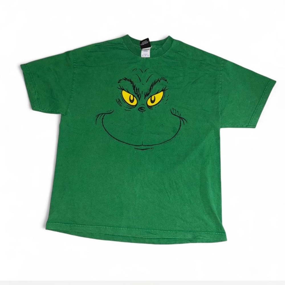 Vintage Dr. Seuss Grinch Graphic T-Shirt Men’s XL Green Tee